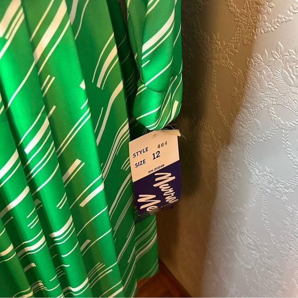 Vintage Murray Meisner 12 dress belt green polyester New NWT - Picture 7 of 8